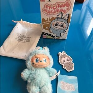 Blue Monster Plush Toy with Accessories